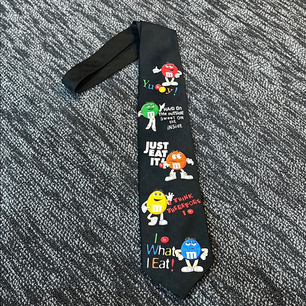 M&M'S Black Tie with Logo 56" x 3.75"